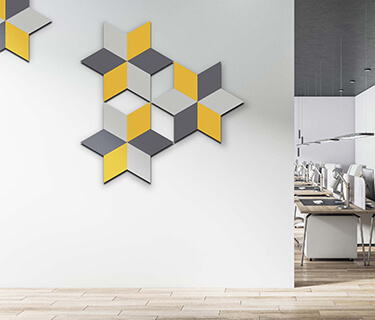 Äänenvaimennin rhombus huopapinnalla DIAMOND