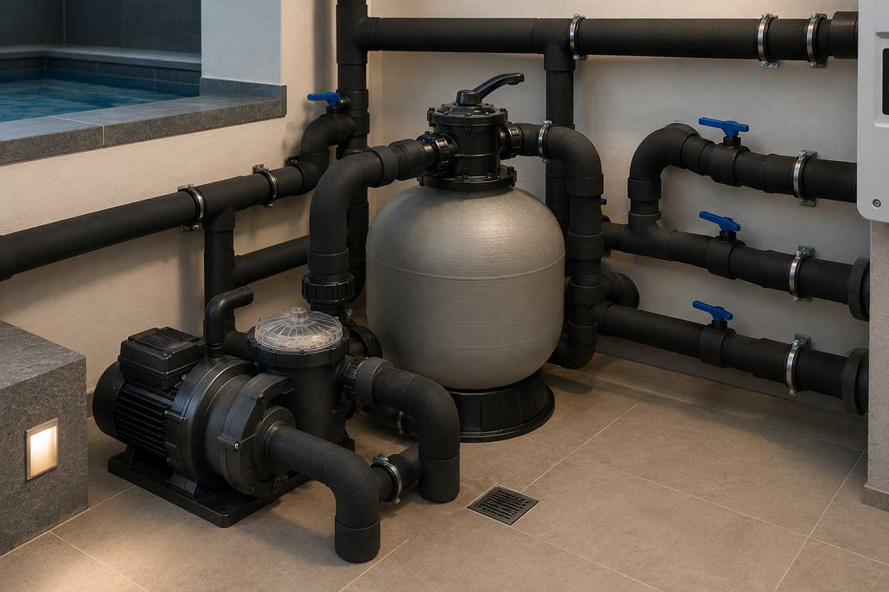 aixFOAM Technics vedenkestävä eristys allassovelluksiin