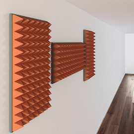 Absorboiva, modernilla pyramidi-profiililla